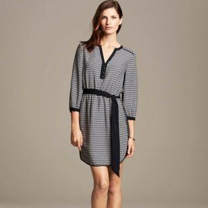 Banana Republic Tie-waist Chainlink Dress